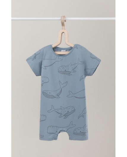 К 6294/пыльно-синий,большие киты полукомбинезон (песочник)