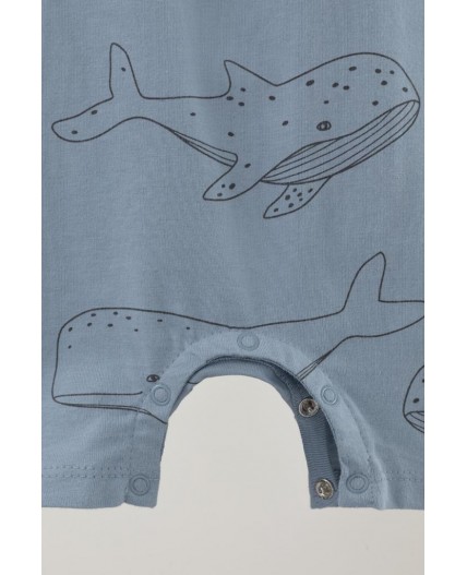 К 6294/пыльно-синий,большие киты полукомбинезон (песочник)