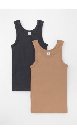 К 1182-2уп/индийский загар,темно-серый набор майка