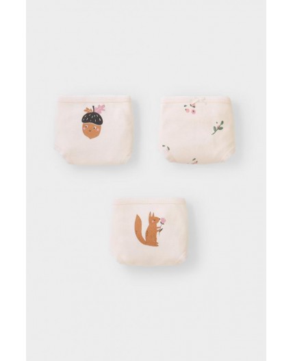 К 1909-3уп/сливки,ягодная полянка Ал набор трусы