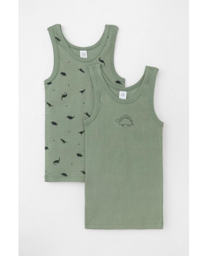 К 1182-2уп/нефритовый,динозавры Ал набор майка