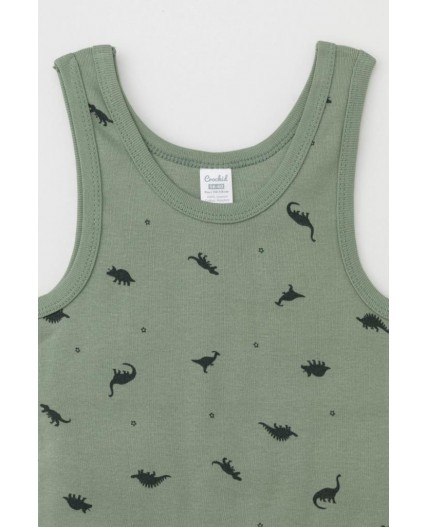 К 1182-2уп/нефритовый,динозавры Ал набор майка