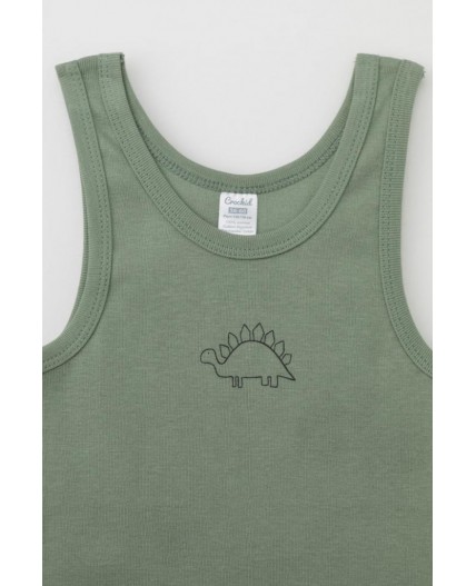 К 1182-2уп/нефритовый,динозавры Ал набор майка