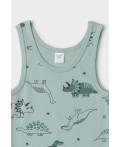 К 1182-2уп/тем.малахит,голуб.прибой,динозавры набор майка