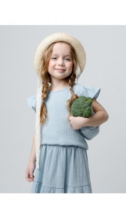 ТК 30003/нежно-голубой фуфайка-топ