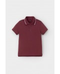 КР 302597/красно-коричневый к536 рубашка с воротом поло