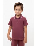 КР 302597/красно-коричневый к536 рубашка с воротом поло