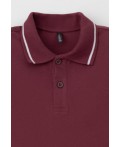 КР 302597/красно-коричневый к536 рубашка с воротом поло