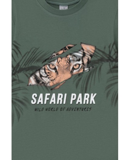 К 1599/зеленый мох,клетка пижама