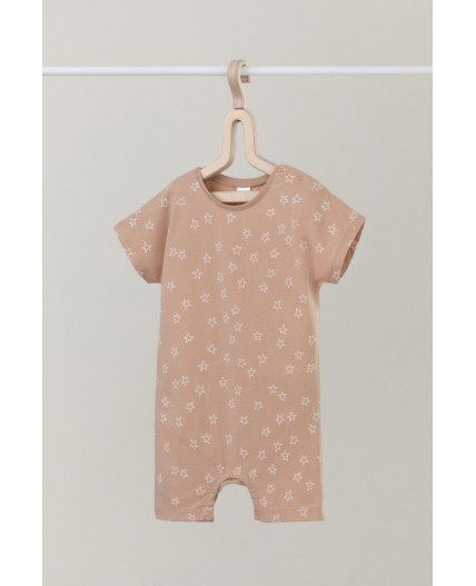 К 6294/кунжут,контурные звездчки полукомбинезон (песочник)