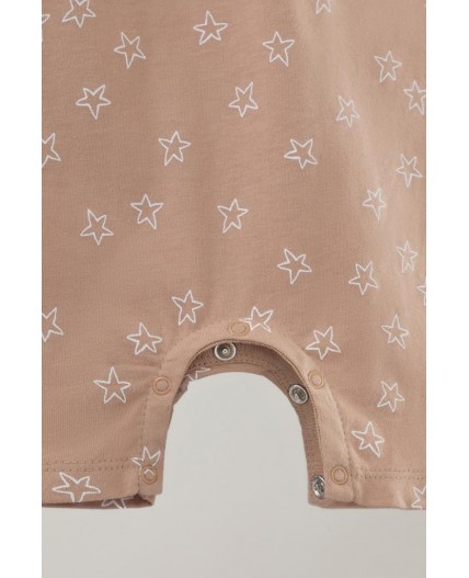 К 6294/кунжут,контурные звездчки полукомбинезон (песочник)