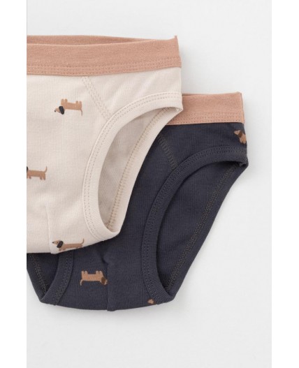 К 1907-2уп/темно-серый,бежевый,таксы трусы