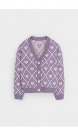 КВ 30158/ш/светло-сиреневый кардиган
