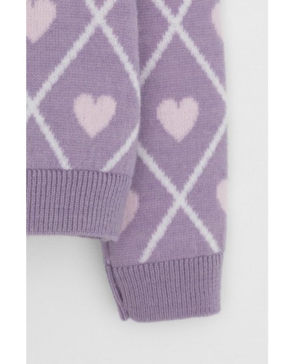 КВ 30158/ш/светло-сиреневый кардиган