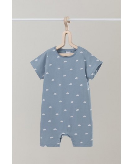 К 6294/пыльно-синий,облачка полукомбинезон (песочник)