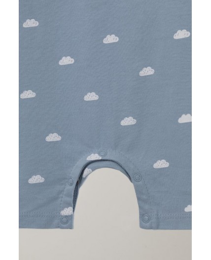 К 6294/пыльно-синий,облачка полукомбинезон (песочник)