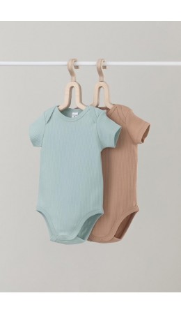 К 6525-2уп/голубая дымка,кунжут набор полукомбинезон (боди)