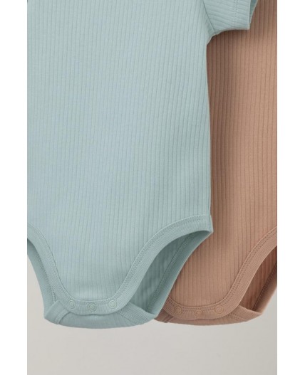 К 6525-2уп/голубая дымка,кунжут набор полукомбинезон (боди)