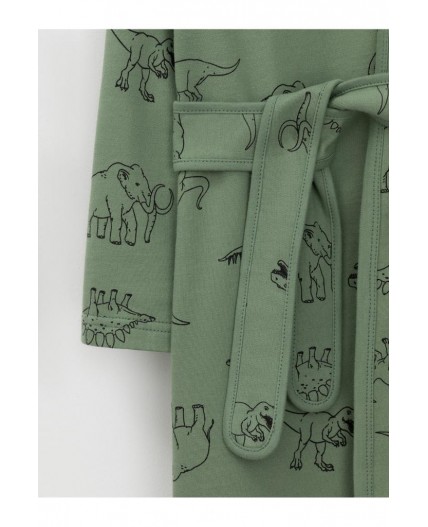 К 5763/зеленый камень,динозавры халат