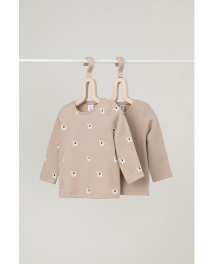 К 301944-2уп/темно-бежевый,мини слоники джемпер