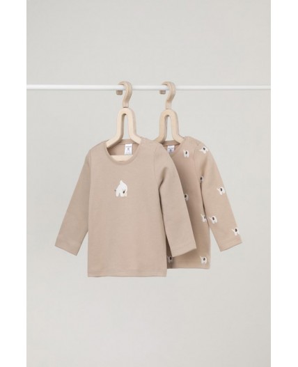 К 301944-2уп/темно-бежевый,мини слоники джемпер