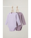 К 6526-2уп/нежно-лавандовый,морской туман набор полукомбинезон (боди)
