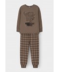 К 1567/сосновая кора,праздничная клетка пижама