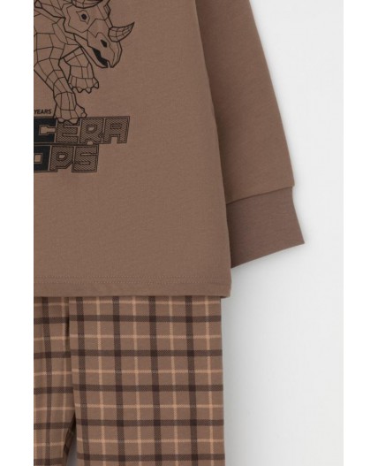 К 1567/сосновая кора,праздничная клетка пижама