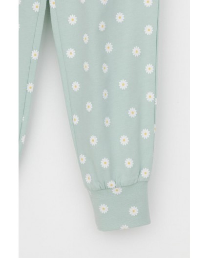 К 1637/голубая дымка,маленькие ромашки пижама
