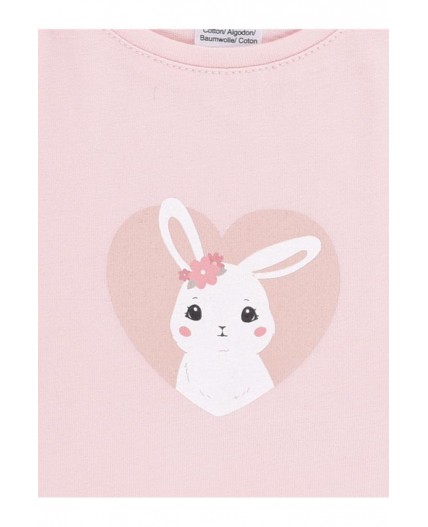 К 302759/тропический персик(зайчик) фуфайка (футболка)