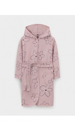 К 5763/розово-сиреневый,контурные цветы халат