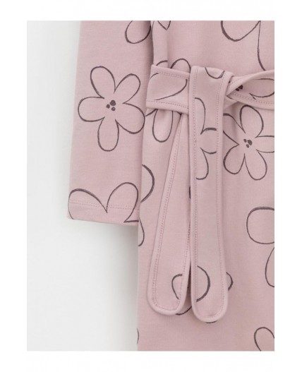 К 5763/розово-сиреневый,контурные цветы халат