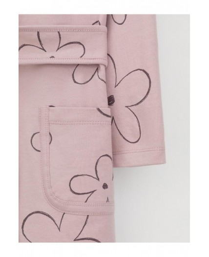 К 5763/розово-сиреневый,контурные цветы халат