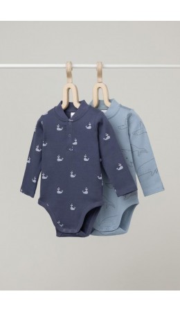 К 6542-2уп/большие,маленькие киты набор полукомбинезон (боди)