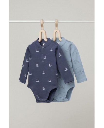 К 6542-2уп/большие,маленькие киты набор полукомбинезон (боди)