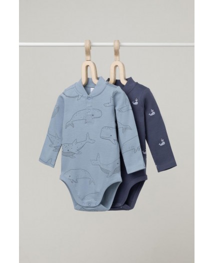 К 6542-2уп/большие,маленькие киты набор полукомбинезон (боди)