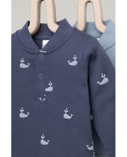 К 6542-2уп/большие,маленькие киты набор полукомбинезон (боди)