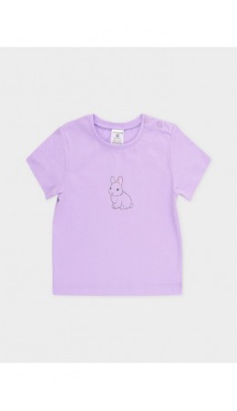 К 302759/пастельно-лиловый(зайчик) фуфайка (футболка)