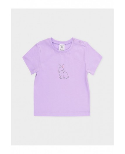 К 302759/пастельно-лиловый(зайчик) фуфайка (футболка)