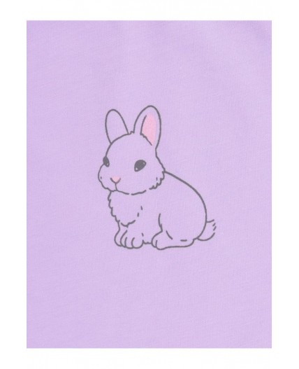К 302759/пастельно-лиловый(зайчик) фуфайка (футболка)