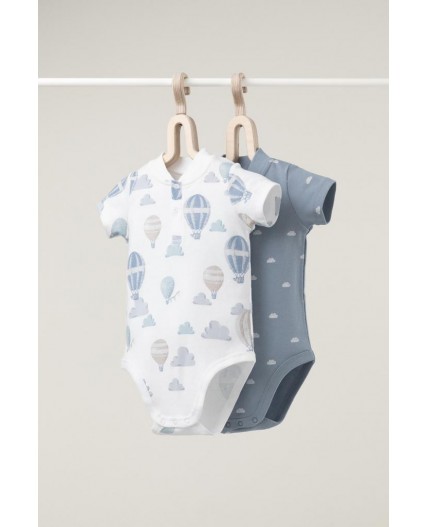 К 6543-2уп/воздушные шары,облачка набор полукомбинезон (боди)