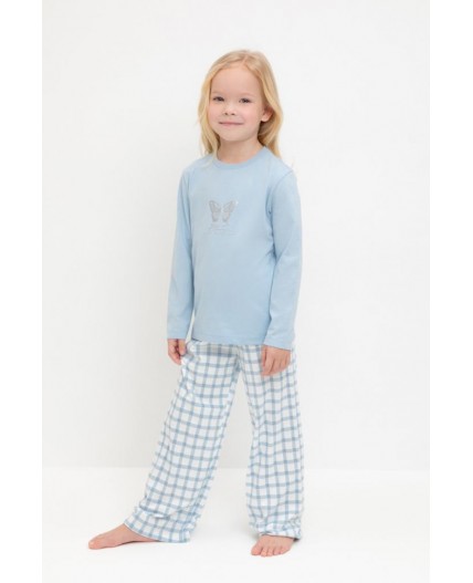 К 1623/голубое стекло,клетка пижама