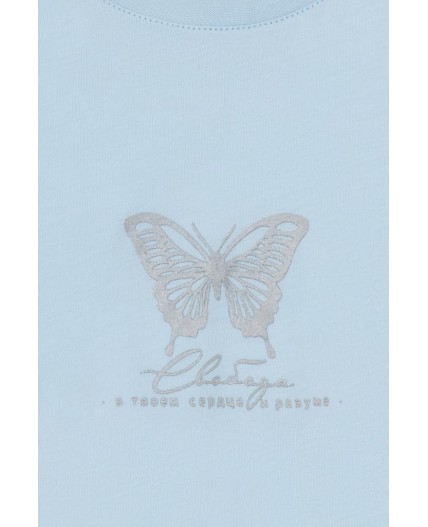 К 1623/голубое стекло,клетка пижама