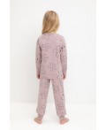 К 1561/розово-сиреневый,контурные цветы пижама