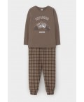 К 1606/сосновая кора,праздничная клетка пижама