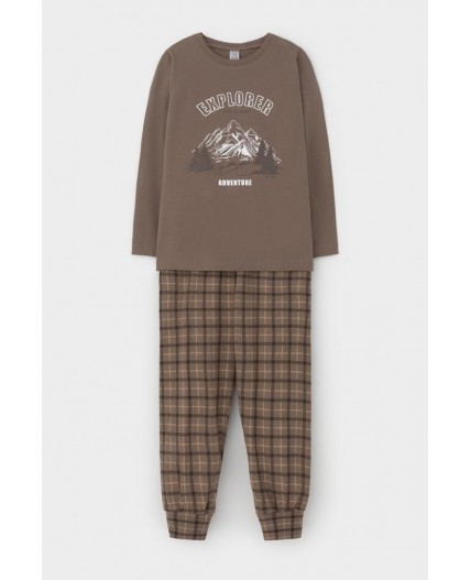 К 1606/сосновая кора,праздничная клетка пижама