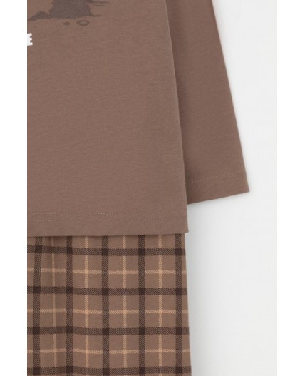 К 1606/сосновая кора,праздничная клетка пижама