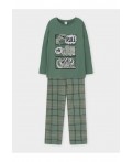 К 1600/зеленый мох,шотландская клетка пижама