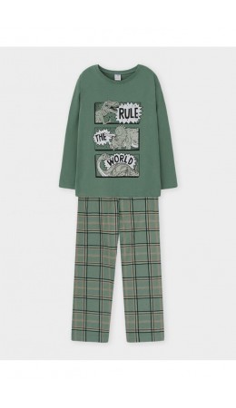 К 1600/зеленый мох,шотландская клетка пижама