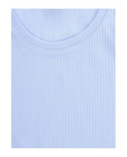 К 1649-1/небесно-голубой,геометрические ромашки пижама